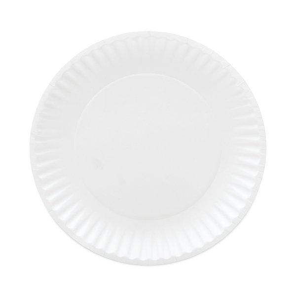 Ajm Packaging Coated Paper Plates, 6", White, Round, PK1200 CP6OAWH